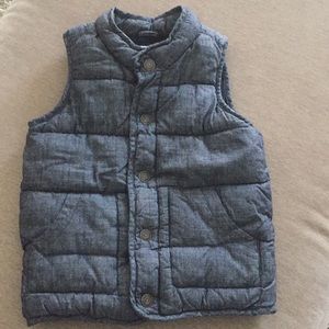 Old Navy Puffer Vest Denim 5 Toddler